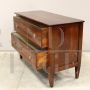 Antique Italian chest of drawers from the 18th century, Directoire period in walnut