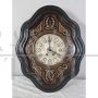 Antique wall clock with mother-of-pearl inlays