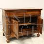 Antique Louis Philippe Capuchin sideboard in carved walnut, Italy 19th century