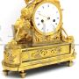 Antique clock from the Directoire period with Psyche in gilded bronze, 18th century France