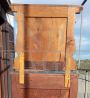 Pair of antique bedside tables from the late 19th century with gray marble top