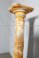 Antique yellow marble column from the 19th century