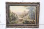 Pair of paintings with bucolic landscapes signed and dated 1890