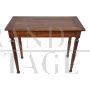 Antique wooden game table with drawer