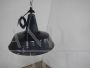 Industrial funnel lamp in black metal D40 - 1940