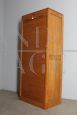 Art deco oak roller shutter filing cabinet, 1940s             