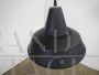 Industrial black metal funnel ceiling lamp, D35 - 1950