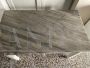 Vintage kitchen table with gray marble top