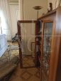 70's solid walnut display cabinet