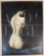 Painting by Cassinari Vettor - Female nude from the back