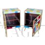 Pair of multicolored Murano glass bedside tables