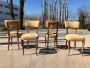 Four 1950s upholstered chairs