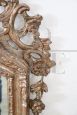 Antique Louis XVI mirror in carved and gilded wood, 18th century