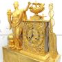 Parisian Empire antique clock in gilded bronze with the goddess Ceres, France 19th century