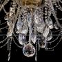 Maria Teresa model chandelier with crystal drops and 38 lights