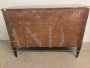 Antique Italian Umbrian sideboard from the Empire era in walnut, 1830