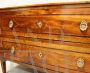 Antique Louis XVI chest of drawers in Rolo inlaid walnut, Italy 18th century