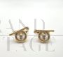 Pair of gold Chopard golf club cufflinks      