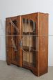 Small 1940s Art Deco display cabinet in walnut