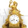 Antique clock from the Directoire period with Psyche in gilded bronze, 18th century France