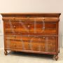 Antique classic capuchin dresser from the Charles X era, 19th century Italy