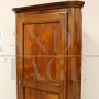 Louis Philippe cantonal corner unit in walnut, 19th century Italy