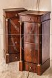 Pair of Empire cabinets with bronzes