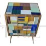 Small dresser or large bedside table in multicolored Murano glass