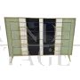 Retro style glass-covered 4-drawer dresser