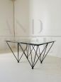 Alanda style industrial design coffee table, 1970s