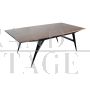 80s - 90s dining table with makassar top