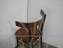 Vintage bistro chair in dark beech wood, 1950s