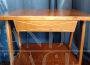 Vintage light wood TV console table