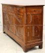 Large antique Louis Philippe sideboard with 3 doors in cherry wood, 1800s