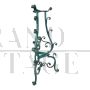 Wrought iron vase holder pedestal