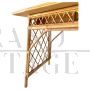 Bamboo and rattan desk in the style of Luis Sognot, Italy 1960s