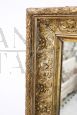 Antique Art Nouveau mirror in gilded wood with gold leaf, early 20th century