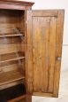 Small antique one-door poplar wardrobe or pantry cabinet