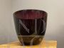 Large Murano glass centerpiece vase in amethyst shades, early 1900s