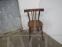 Vintage bistro chair in dark beech wood, 1950s