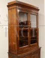 Antique Italian Louis Philippe era buffet & hutch in walnut