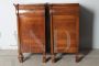 Pair of antique 19th century capuchin bedside tables in walnut