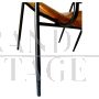 Pair of armchairs by Gastone Rinaldi for RIMA in brown imitation leather