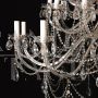 Maria Teresa model chandelier with crystal drops and 38 lights  