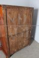 Antique 19th century Tuscan tallboy dresser in walnut feather