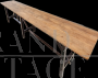 Large rustic table in solid fir