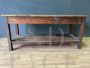 Large antique larch workbench table