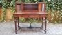 Antique Lombard Ladies' desk in threaded walnut briar