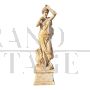 Group of 4 statues depicting the Four Seasons in travertine marble