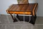 Art déco dressing table console with mirror from 1940s